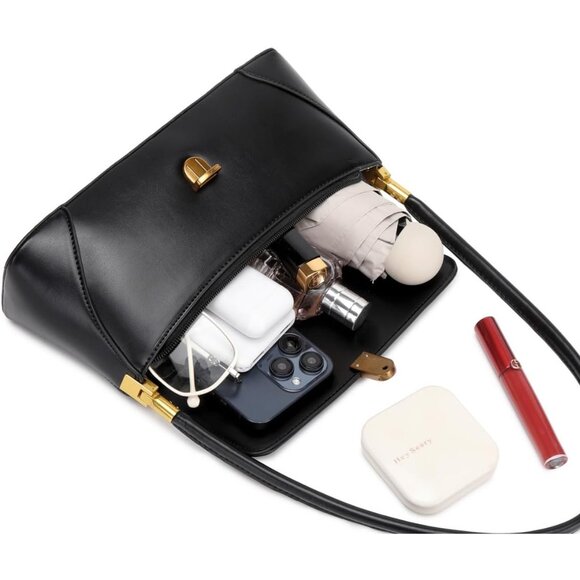 Women's Mini Shoulder Clutch Bag Vintage Retro Classic Small Cute Hobo Handbag - Picture 5 of 6